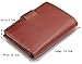 Admetus Men's Genuine Leather More Card Holder Coin Purse Bifold Gift Wallet Dark brown