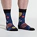 Sock It To Me Men's Planets Crew Socks