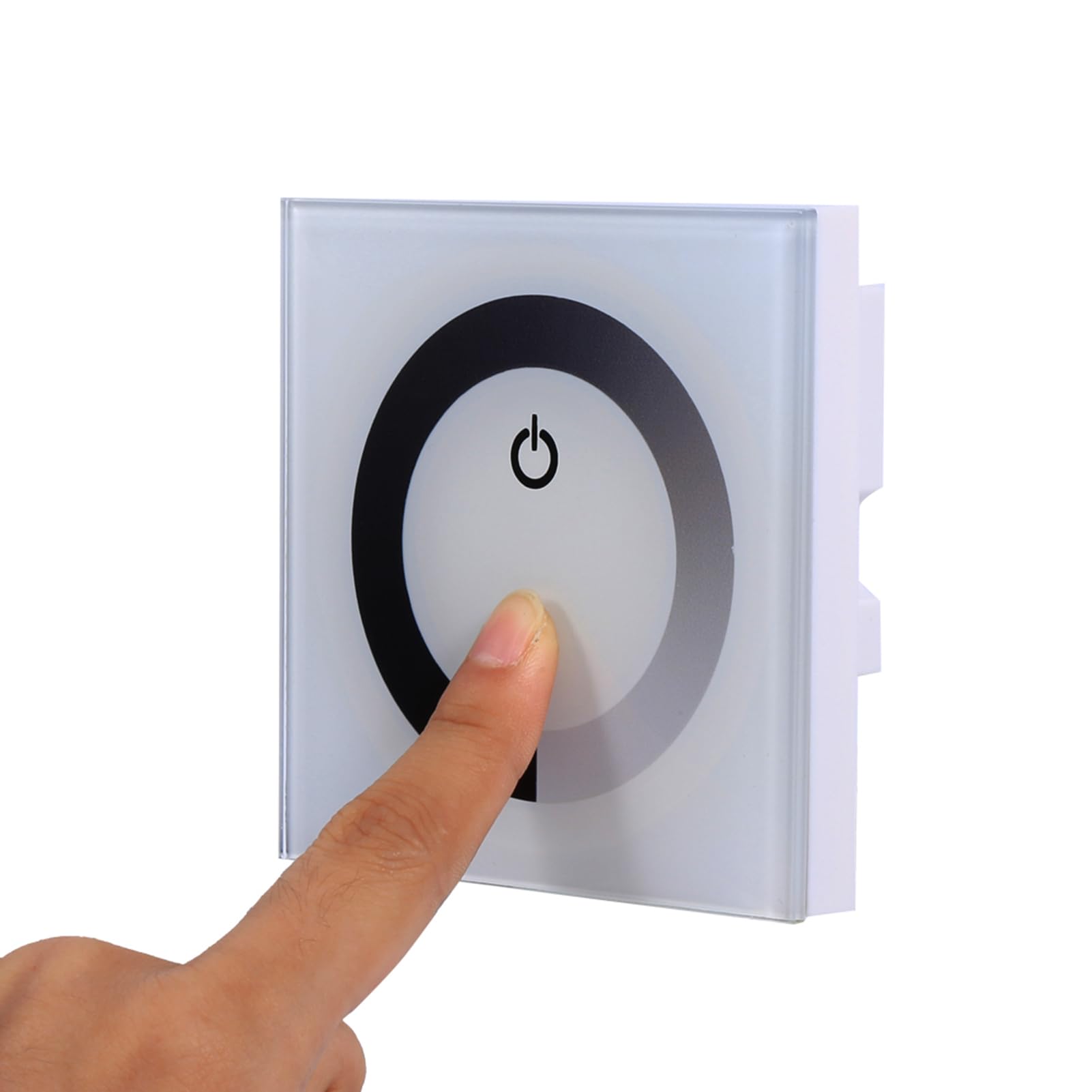 FLEXMAN Single Color LED Controller Dimmer, DC 12V to 24V LED Light Strip Wall Switch Controller for Adjust Light Brightness (Blanco)