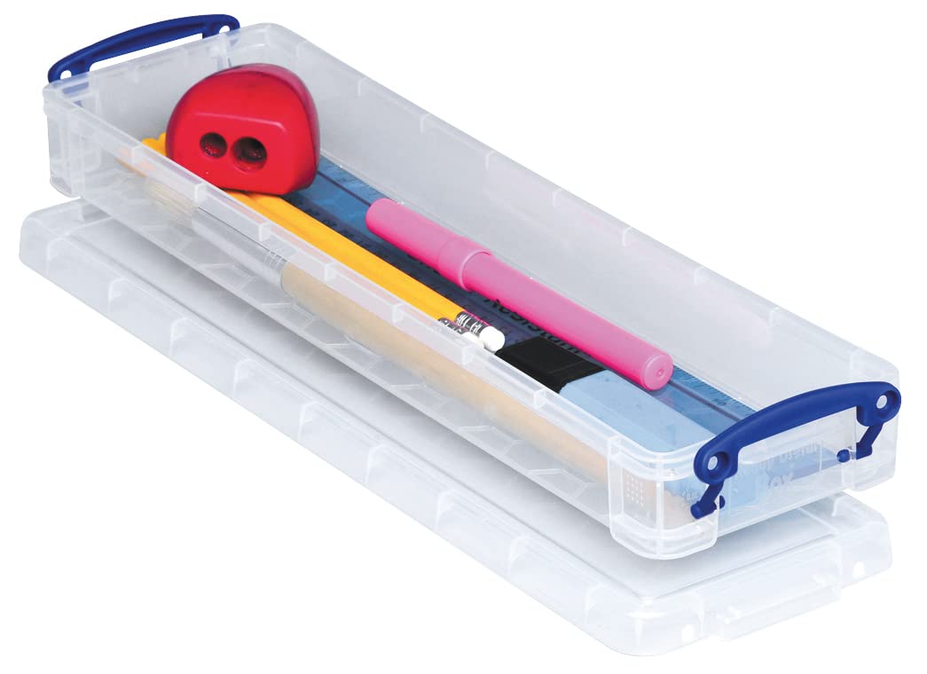 Really Useful Plastic Storage Box 0.8 Litre Clear (Pack of 8) — image 1