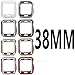 Watch Protector Case Compatible with Apple Watch Cover Protecitve Frame Bumper MAIRUI 38mm 8 Packs TPU Guard Protection Case for iWatch Series 3/2/1 Sport Edition