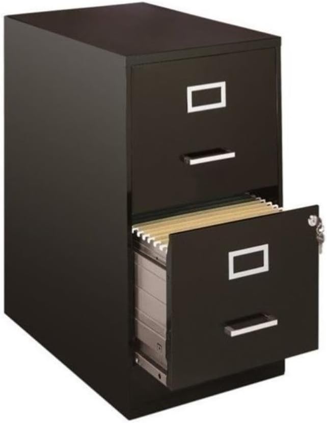 Amazon Com Scranton Co 2 Drawer File Cabinet In Black Office Products