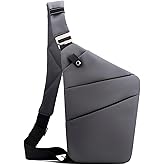 Anti Theft Travel Bag, One Shoulder Large Capacity Cross-body Bag Chest Fashion Lightweight Sling Bags for Travel Sports