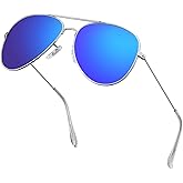 Polarized Aviator Sunglasses for Men/Women Metal Mens Sunglasses Driving Sun Glasses