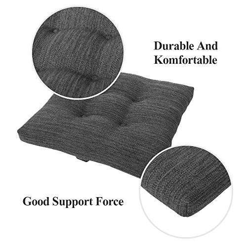 baibu 12 Inches Square Seat Cushion, Super Soft 2PC Bar Stool Square