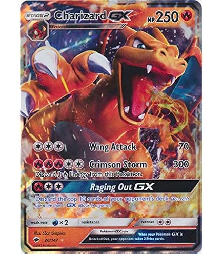 Amazon.com: INNOVA Charizard GX - SM195 - Detective Pikachu Promo Card -  Holo FOIL - NM/M