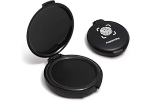 VELTEC 1 Pack Thumbprint Fingerprint Ink Pad Stamp Pad for Notary Supplies Identification Security ID Fingerprint Cards Law Enforcement Fingerprint Black Stamp Ink pad
