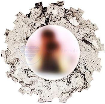 Wooden Sunfeast Mirror (18 Inches, Random Black/White)