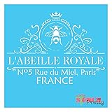 French ROYALE FRENCH Stencil (XS (10
