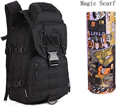 40L Tactical Backpack Camping Bags Molle System Military Assault Travel Bag Daypack Military Rucksacks- Magic Scarf Included