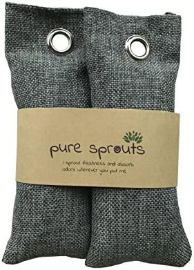 SALE Ends Jan 31!! Pure Sprouts ♻ Reusable Bamboo Charcoal purifying bags, The Eco-friendly Way to Deodorize and Purify Shoes, Drawers, Containers, or any tight, stuffy space.