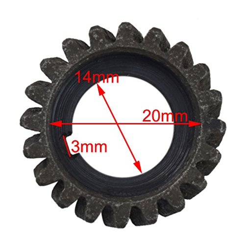 JCMOTO Small Bevel Gear Wheel for Motorized Bicycle Bike 2 Stroke Engine 48cc 49cc 60cc 66cc 80cc