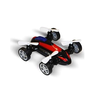 Emob Automatic Blades Moveable Friction Powered Quadcopter Flycar Toy for Kids