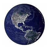 Uncle Milton Earth in My Room Remote Control Wall Décor Night Light