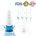 Water Flosser for Teeth Cordless Rechargeable Oral Irrigator Portable & Electric Power Water Picks Professional Dental Flossing for Braces With 4 Jet Tips 3-Modes for Adults&Kids Home&Travel (Blue)