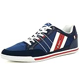 Alpine Swiss Mens Stefan Navy Suede Trim Retro Fashion Sneakers 8 M US