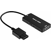 KUSTOMAZING HD Link Cable for Gamecube, N64, SNES (3-in-1), HDMI Adapter with S-Video Signal Output (Better Video Quality), HD Converter with 4:3/16:9 Switch, 3IN1SNESNGCN64-02 Portable