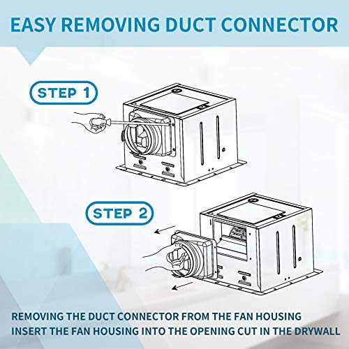 Tech Drive Super-Quiet 90 CFM, 0.8 Sone Bathroom Ventilation and Exhaust Fan (90CFM) - Thumbnail 3