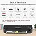 Thermal Laminator, 9” Laminating Machine for Letter Size/A4/A5/A7, Portable Laminate Machine, 3 Min Fast Warm Up, High Speed&No Bubbles, One Button Jam Release for Home/Office/School (Black)