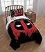 Marvel Deadpool Invasion 3 Piece Twin Sheet Set, White/Gray/Red