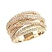 Lavencious Impression Twist Rings Wedding Party Statement Micro Pave CZ Cocktails Size 5-12