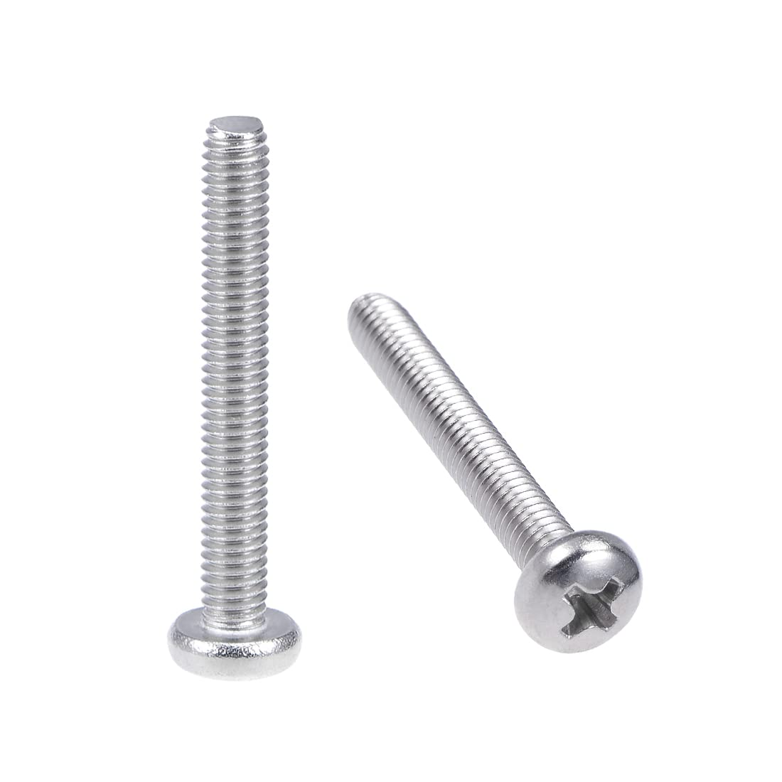 uxcell M4x30mm Machine Screws Pan Phillips Cross Head Screw 304 Stainless Steel Fasteners Bolts 20Pcs