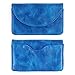 kandouren Blue Leather Business Card Holder Case,Creadit Card Holder