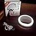 Rechargeable Selfie Light, IRuiYinGo LED Lighted RingLight 3-Level Brightness Mini Camera Light Clip on Phone Ring Light, White