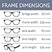 Online-Welcome OWL - Non Prescription Glasses - Clear Lens Black Frame - UV Protection (1 Pair)