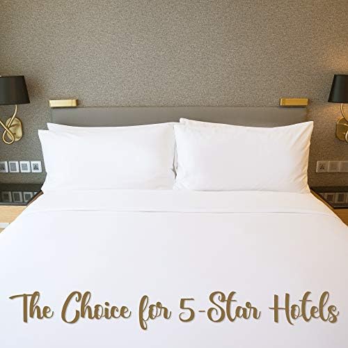 5-Star Hotel Double Down Sleeping Pillow - Pillow-in-a-Pillow Design, Firm Goose Feather Center Fill Medium Neck Support - Fluffy, Comfort Down Outer Luxury Softness - Standard Size Set of 2