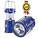 Gright Camping Lantern, Camping Lantern Flashlights,Collapsible Solar Lanterns Rechargeable LED Lantern Camp Lights Table Lamp for Outdoor, Fishing, Blackout (Blue)