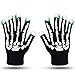 LED Skeleton Gloves ZOETOUCH Finger Lights 6 Modes Rave Gloves Party LED Lighted Gloves For Halloween Costume Christmas Dance Dubstep Party Birthday