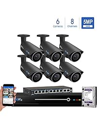 GW 5 MP Zoom motorizado 2160p del sistema de cámaras de seguridad