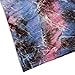 Sixother Womens Tie Dye Tunics Summer Casual Short Sleeves Tops V Neck Blouses, Blue Pink, Size L