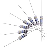 uxcell100Pcs 10M Ohm Resistor, 1W 5% Tolerance Metal Oxide Film Resistors, Axial Lead, Flame Proof for DIY Electronic Projects and Experiments