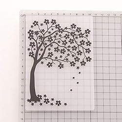 Beautiful Floral Flowers Tree Background Plastic