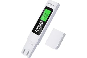 EKOOTIMO 4 in 1 Digital Water Quality Tester - TDS/EC/Temperature（°C/°F）TDS Meter | 0-9999 ppm | Accurate and Professional for Drinking Water, Hydroponics, Aquariums, RO Systems, Pool （2025 New）