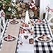 OurWarm Buffalo Plaid Table Runner, Christmas Table Runners Cotton Reversible Check Plaid Decorations for Lumberjack Party Holiday Christmas Table Decorations
