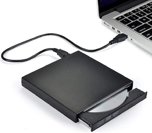 YIY Unidad de DVD externa, portátil, delgada, USB 2.0, DVD ...
