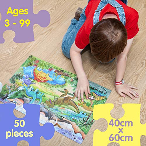 World Map Big Floor Puzzle with Thick Jigsaw Puzzle Pieces which can