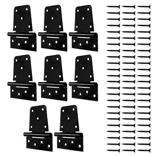 Heavy Duty Hinges For Gates (8 Pack) Black Iron Tee Strap Black Door