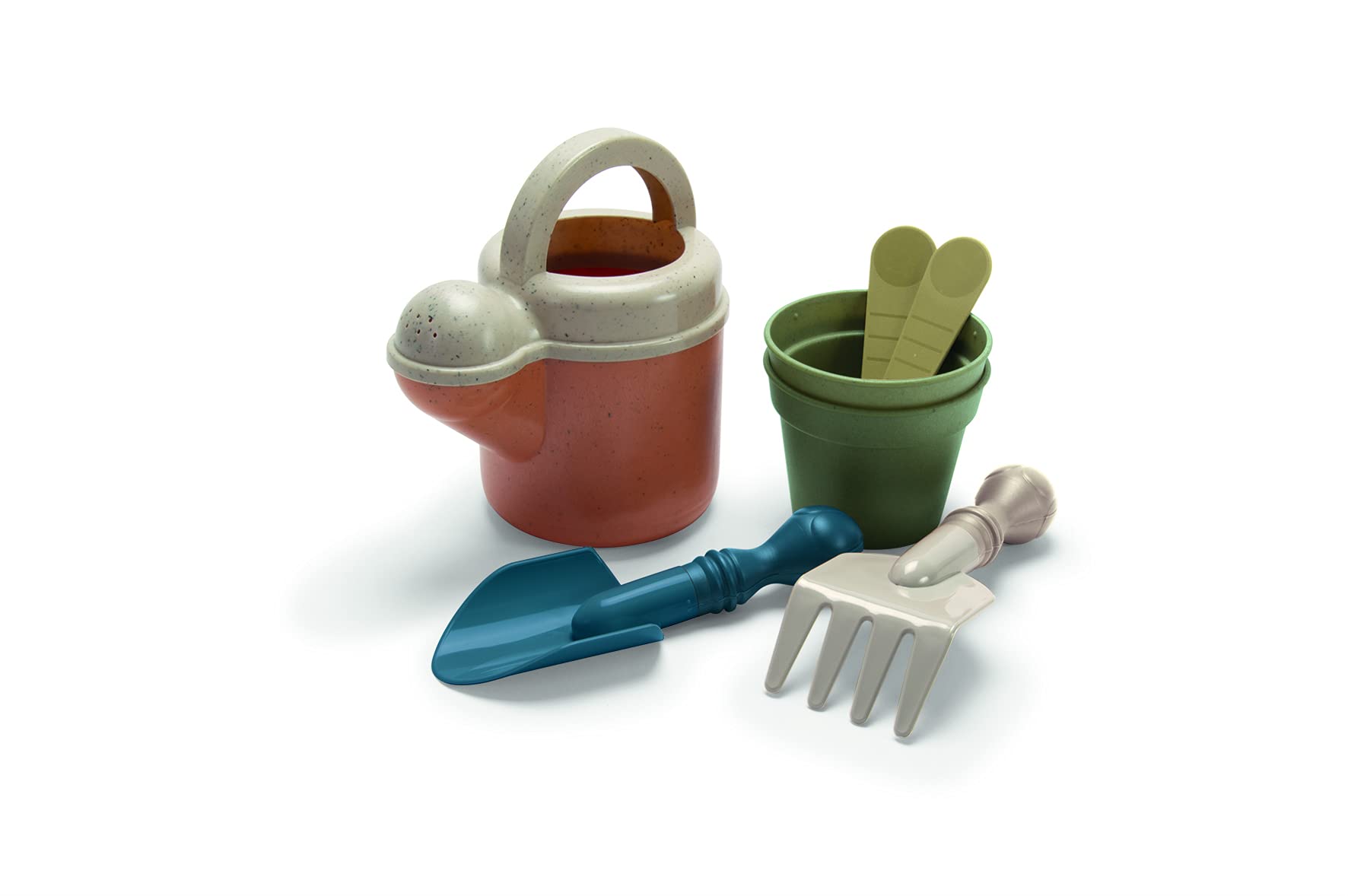 Dantoy Garden Set with Watering Can, Organic, Multicolor, Plastic, Durable, Waterproof, Unisex