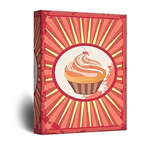 Canvas Wall Art - Icecream Concept Vintage Style Art - Giclee Print Gallery Wrap Modern Home Art Ready to Hang - 12x18 inches
