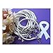 1 DZ LUNG CANCER AWARENESS BRACELETS/WHITE /'HOPE' RIBBON CHARM GREAT QUALITY