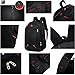 hopesport Multi-Compartment Basics Backpack for Laptops, Black