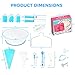 KüchePro 135-Piece Premium Cake Decorating Supplies Kit - Cake Turntable Stand, 55 Numbered Icing Tips, 4 Piping Couplers, 1 Silicone Pastry Bag, 50 Disposable Pastry Bags & Many More Decorating Tools