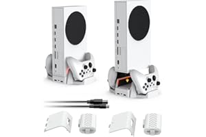 Cooling Stand for Xbox Series S with Dual Cooling Fan 3 Level Adjustable Speed, Dual Controller Charger with LED Indicator US