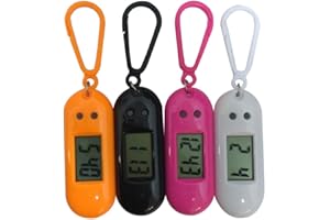 Hemobllo 4 Pcs Keychain Pocket Watch - Mini Clock Key Ring Digital Watch Small Portable Keychain Watch for Children Kids Stud