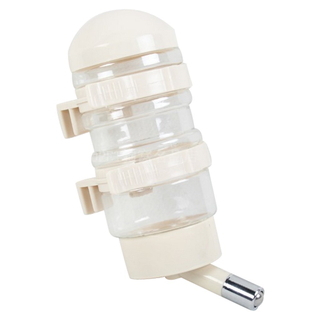 DELIFUR Portable Dog Travel Water Kettle Cat Dog Water Dispenser Pet Travel Water Bottle Foldable Pet Dog Cat Travel Water Drinking Feeder (White)