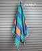 Swan Comfort 100% Natural Turkish Cotton Peshtemal for Beach Shower Bath Hammam Guest - Fast Drying - Orange - Green - Blue